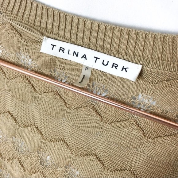 Trina Turk | Textured Open Weave Cardigan - Picture 4 of 4